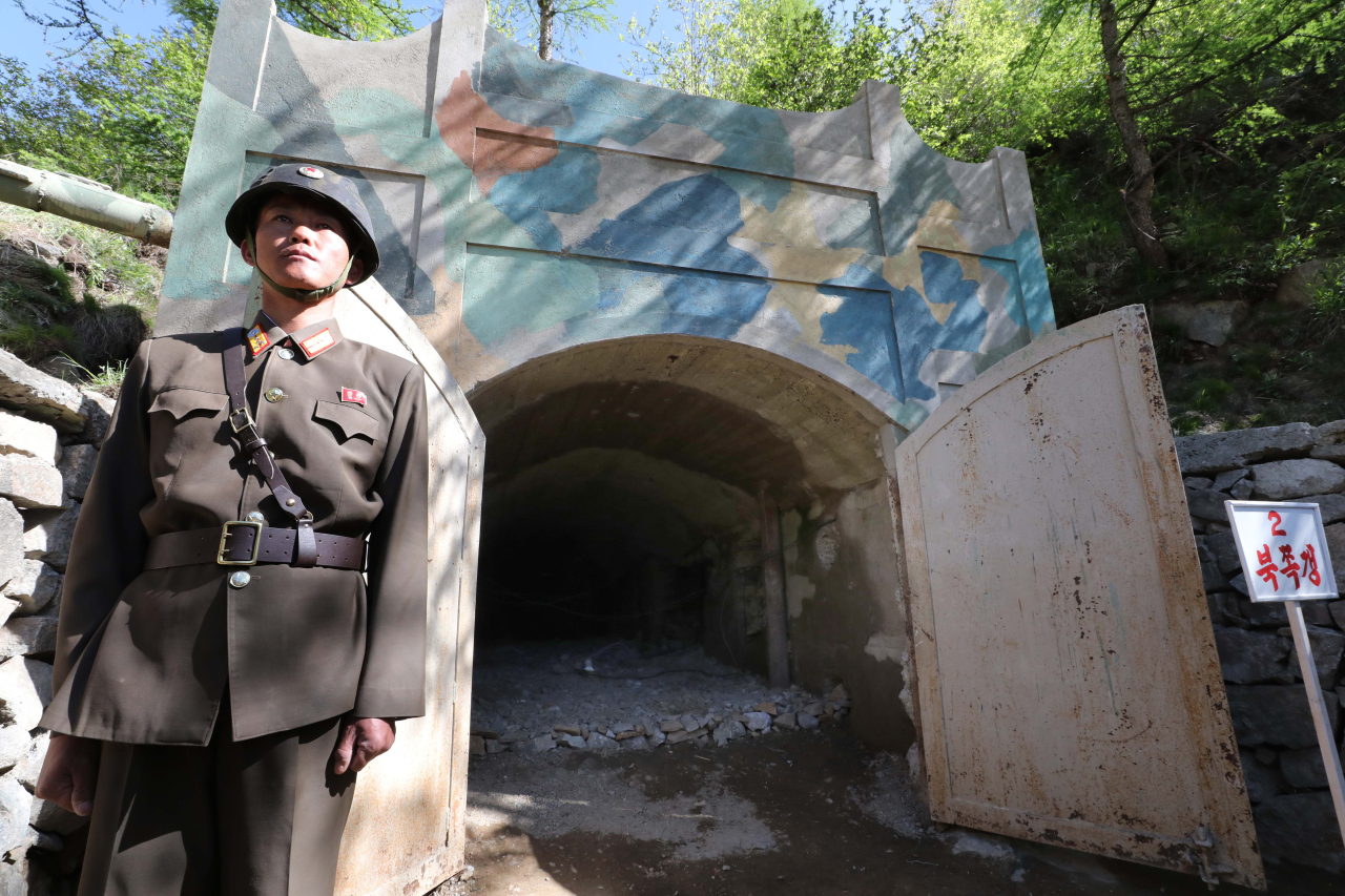 Now-demolished Tunnel No. 2 of North Korea`s Punggye-ri Nuclear Test Site. (File Photo-Yonhap)