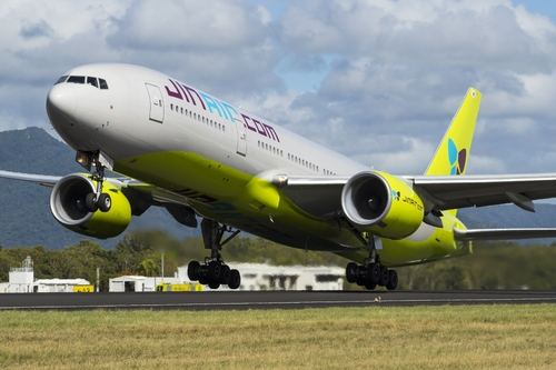 This photo, provided by Jin Air Co. on Friday, shows a B777-200ER. (Yonhap)