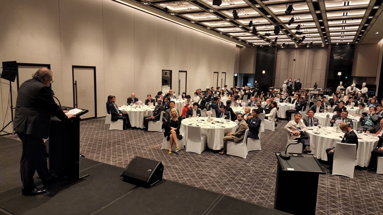CEOs, guests and embassy representatives from Latin American countries attend Chile Day at the second session of The Korea Herald’s Global Business Forum at the Grand Hyatt Hotel in Yongsan-gu, Seoul, June 15. (Jenny Sung)