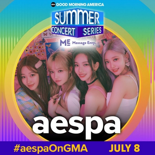 This image provided by SM Entertainment shows that K-pop girl group aespa will perform in this year's 