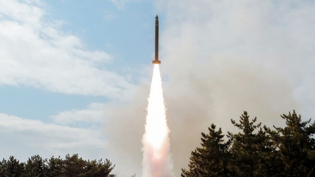 North Korea's launch of a rocket launcher in 2020 (Korean Central News Agency website)