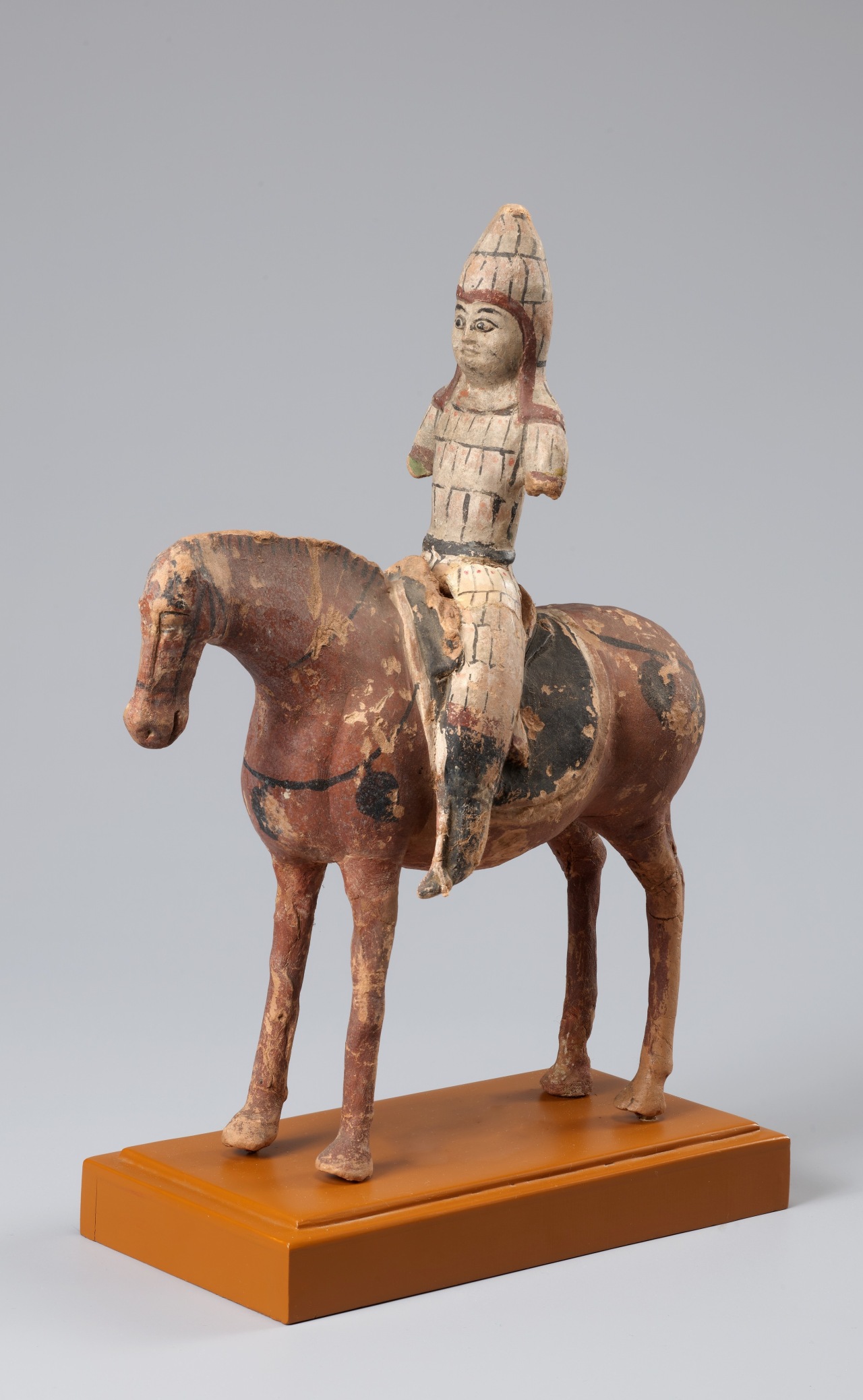 A warrior on a horse figurine estimated to be from around 7-8th century (NMK)