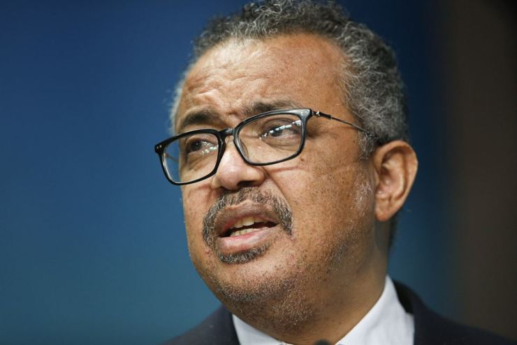 The head of the World Health Organization, Tedros Adhanom Ghebreyesus speaks during a media conference at an EU Africa summit in Brussels in this Feb. 18 file photo. (AP)