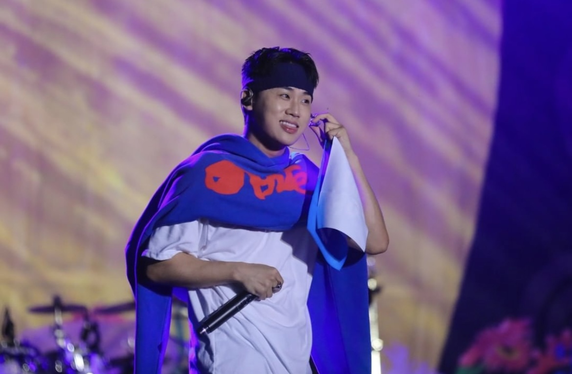 Rapper Coogie performs at the Blue Spring Festival (Courtesy of Blue Spring Festival)