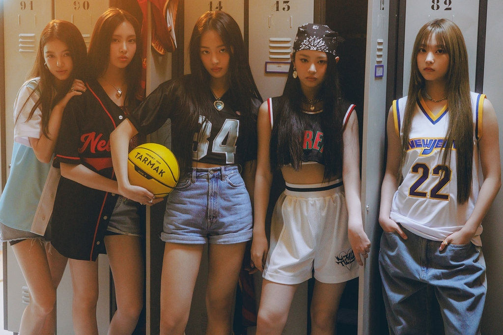 A photo of K-pop girl group NewJeans, provided by the group's label ADOR (Yonhap)