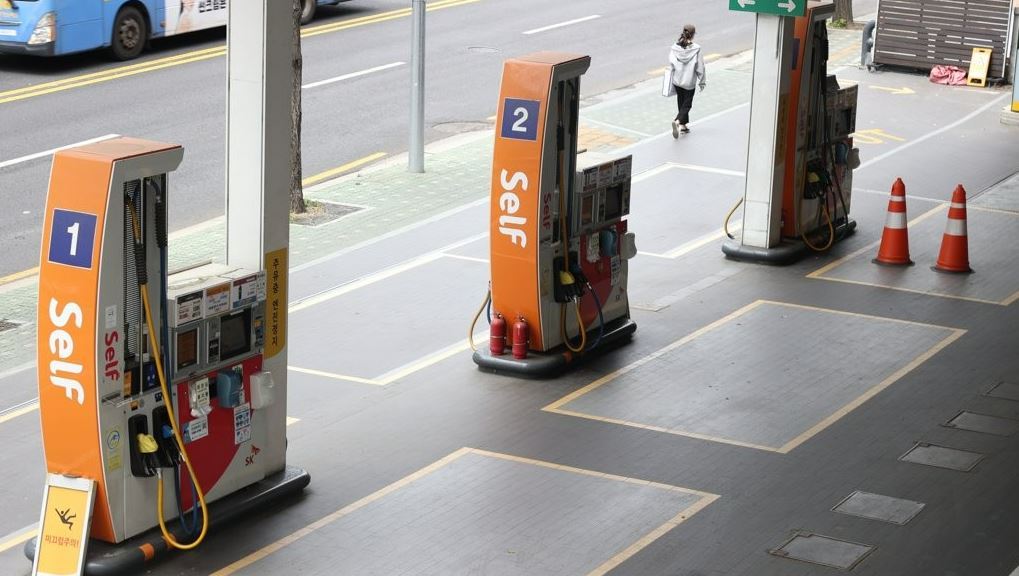 A view of gas station in Seoul earlier this year (Yonhap)