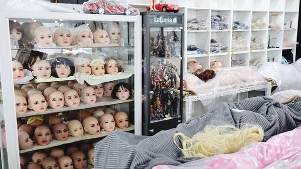 The inside of the factory that makes sex dolls that are modeled on female bodies operated by a sex doll producer Love Love Doll. (Courtesy of Love Love Doll)