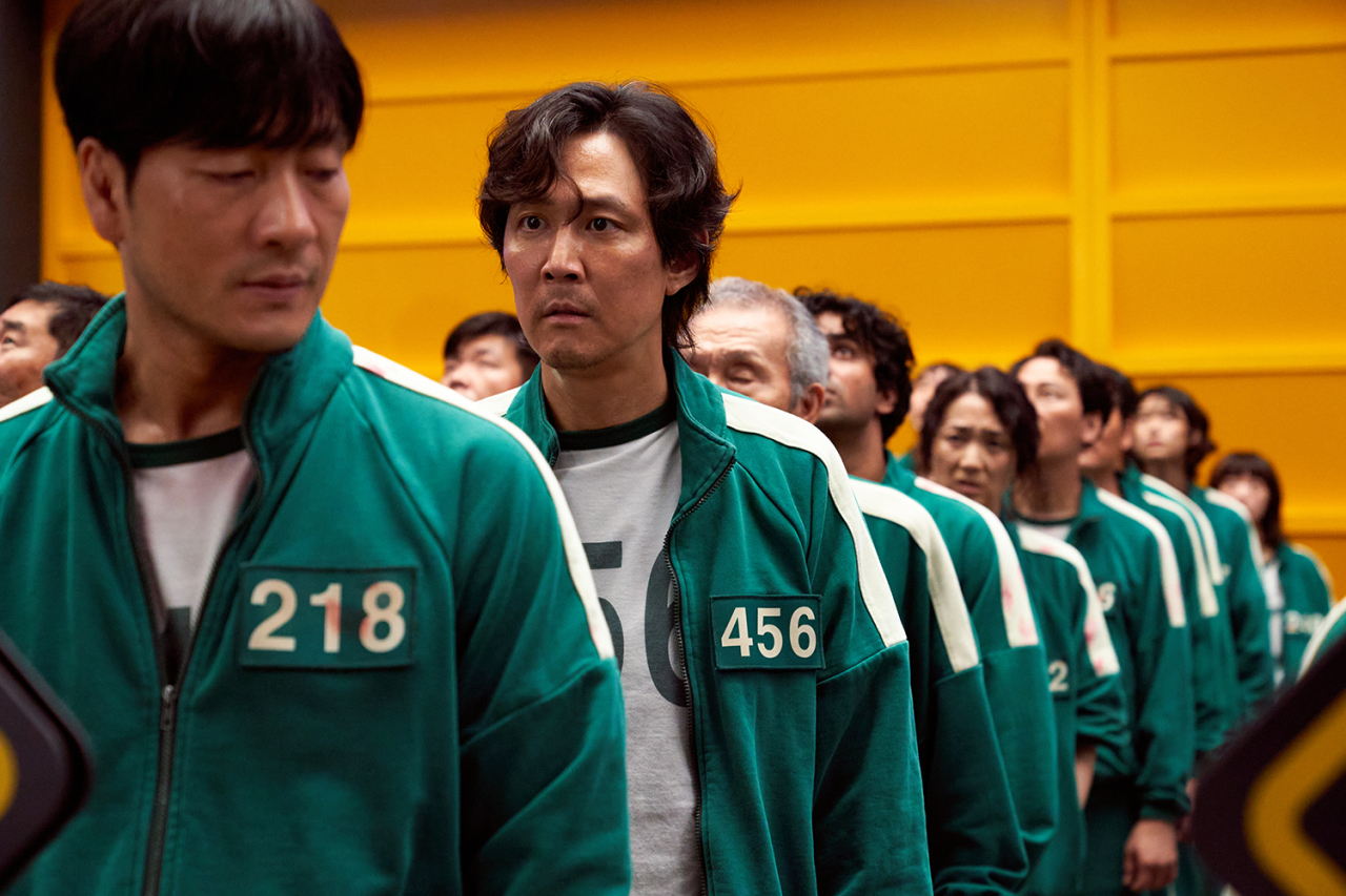 Lee Jung-jae plays Gi-hun, a down-on-his-luck middle aged man, in “Squid Game” (Netflix)