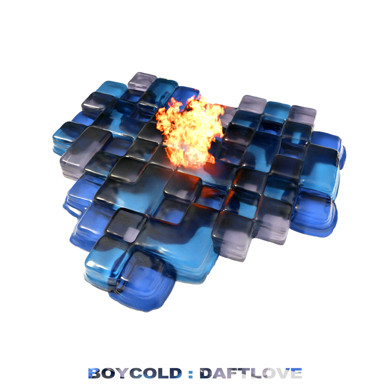 Album cover of Boycold’s first LP “Daft Love” (Sony Music Entertainment Korea)