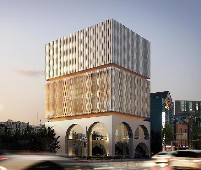 A rendering of KB Financial Group’s premium private banking branch “KB Gold & Wise the First” set to open in Apgujeong, Gangnam-gu, Seoul on Sept. 6. (KB Financial Group)