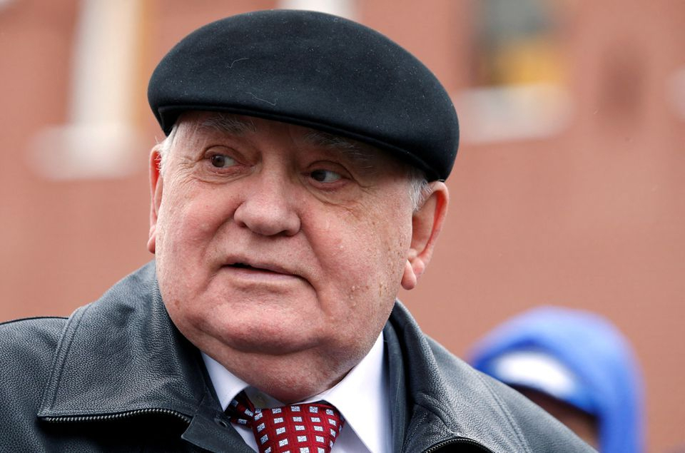 Former Soviet president Mikhail Gorbachev attends the parade marking the World War II anniversary in Moscow. (Reuters)