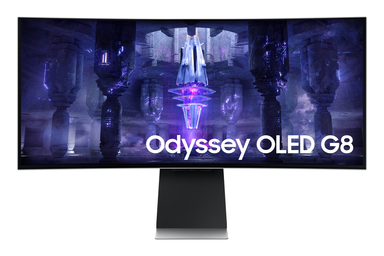 A promotional photo of Odyssey OLED G8 (Samsung Electronics)