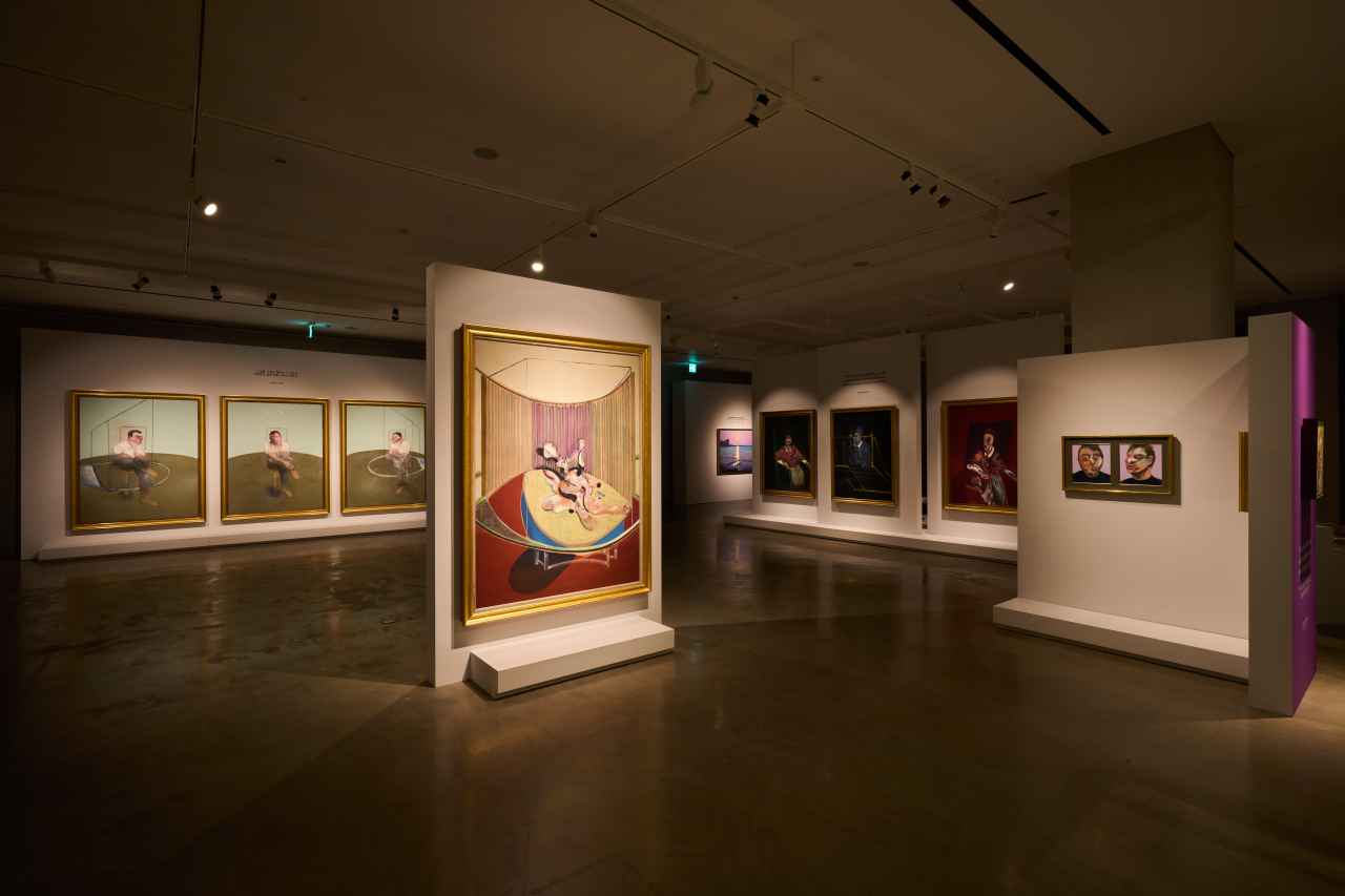 An installation view of “Flesh and Soul: Bacon/Ghenie” in Seoul (Christie's)