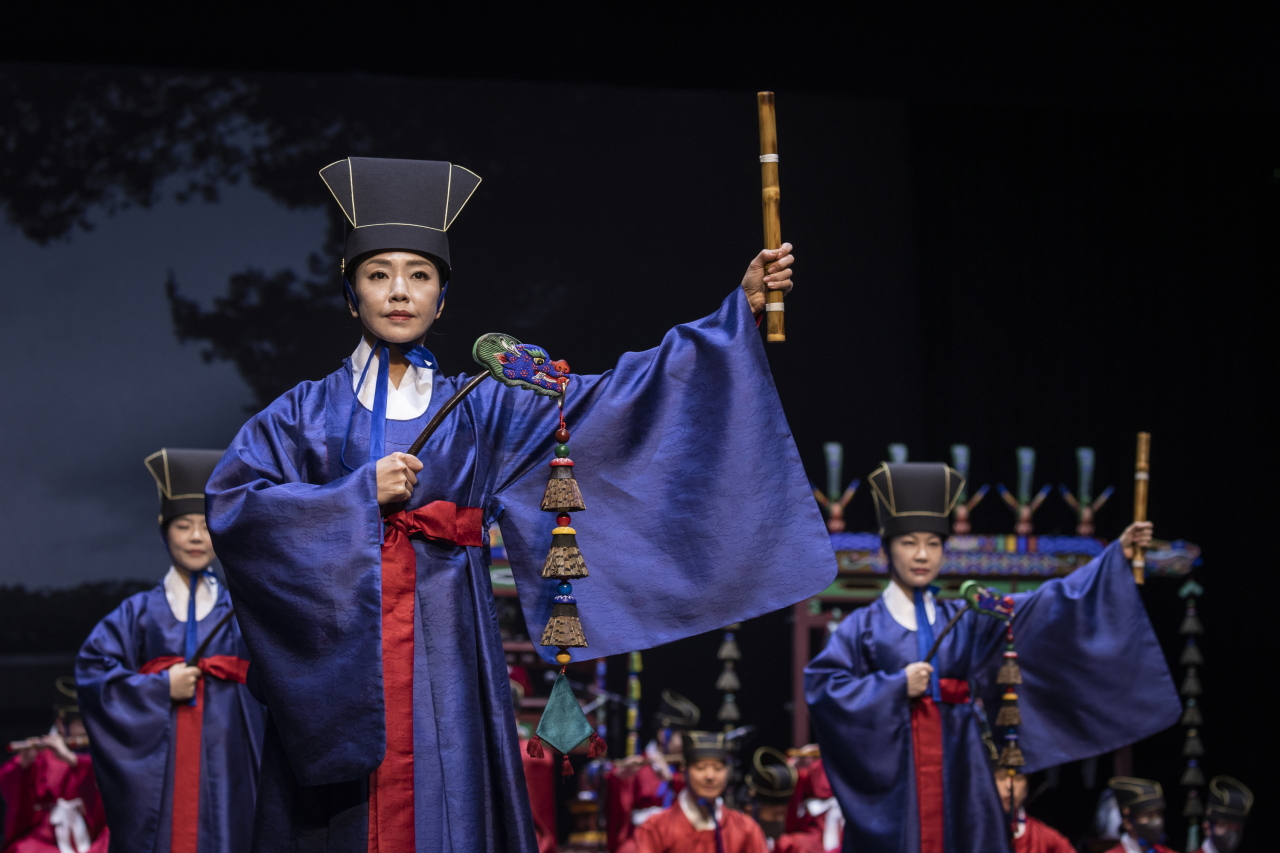 Jongmyo Jeryeak is performed at the National Gugak Center (NGC)