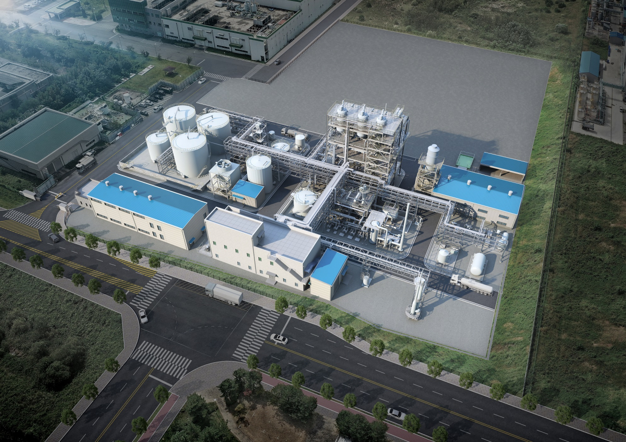 An illustration of pitch factory planned to be constructed in South Chungcheong Province (Posco Chemical)
