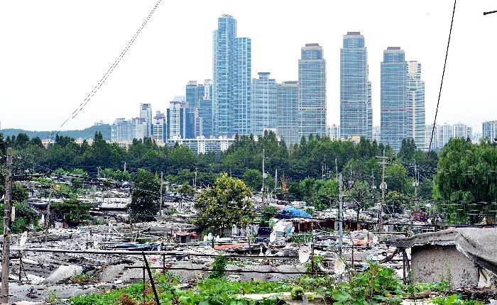 Guryong Village, the last shanty town in Gangnam, Seoul’s wealthiest district. (Yonhap)