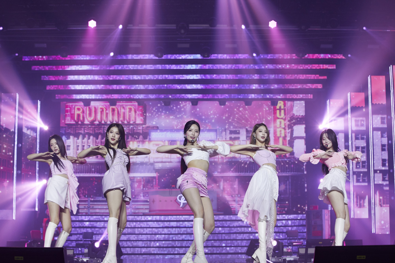 K-pop group fromis_9 conducts its concert 