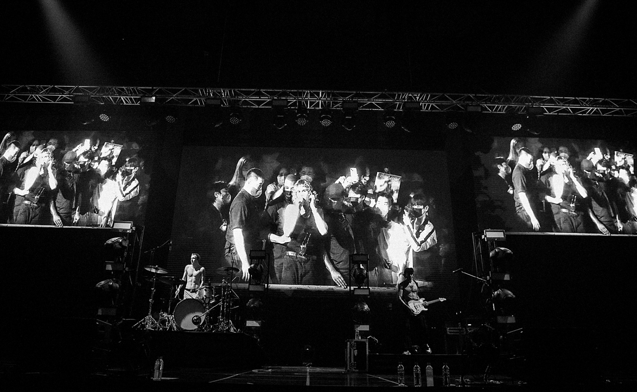 키드 라로이(Kid LAROI)가 4일 KBS 아레나에서 열린 월드투어 'The Kid LAROI : End Of The World Tour'의 일환으로 국내 첫 단독 콘서트를 펼치고 있다.  (라이브 네이션)