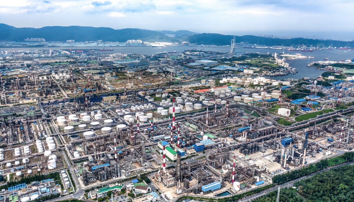 An aerial view of SK Innovation's Ulsan complex. (SK Innovation)