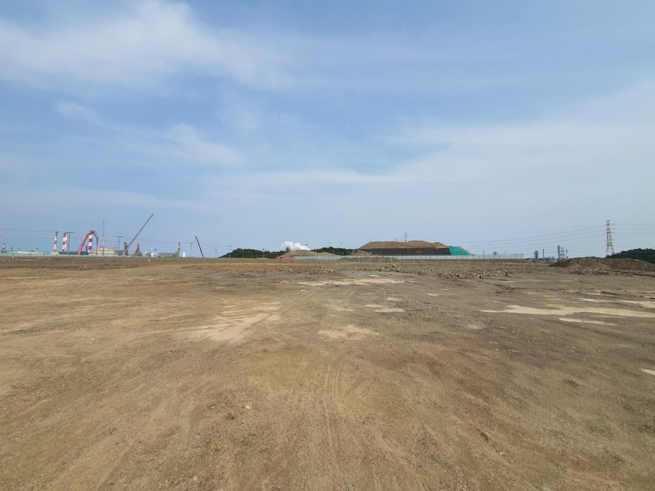 A view of a greenfield in Ulsan, where SK Innovation's chemical plastic recycling complex will be located. (SK Innovation)