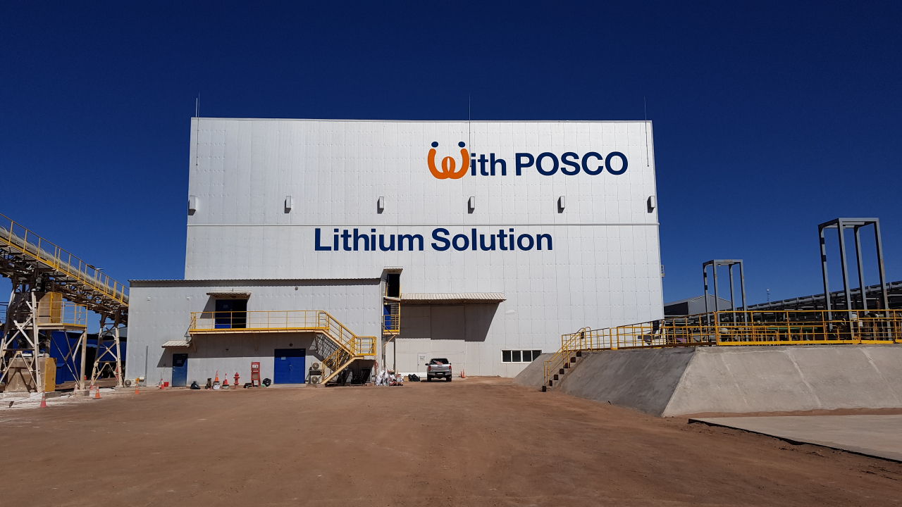 A lithium production plant in Argentina (Posco Holdings)