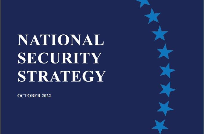 The captured image shows the cover of the US National Security Strategy released by the White House on Wednesday. (Yonhap)