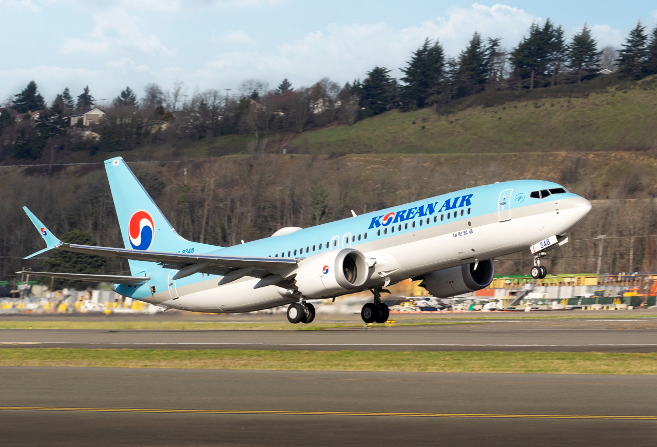 Korean Air’s Boeing 737-8 aircraft (Yonhap)