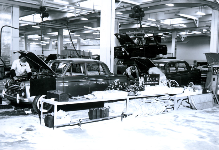 Saenara, a short-lived automotive maker, built the nation's first modern car plant in 1962 to produce Nissan's Bluebird sedan. (Yonhap)