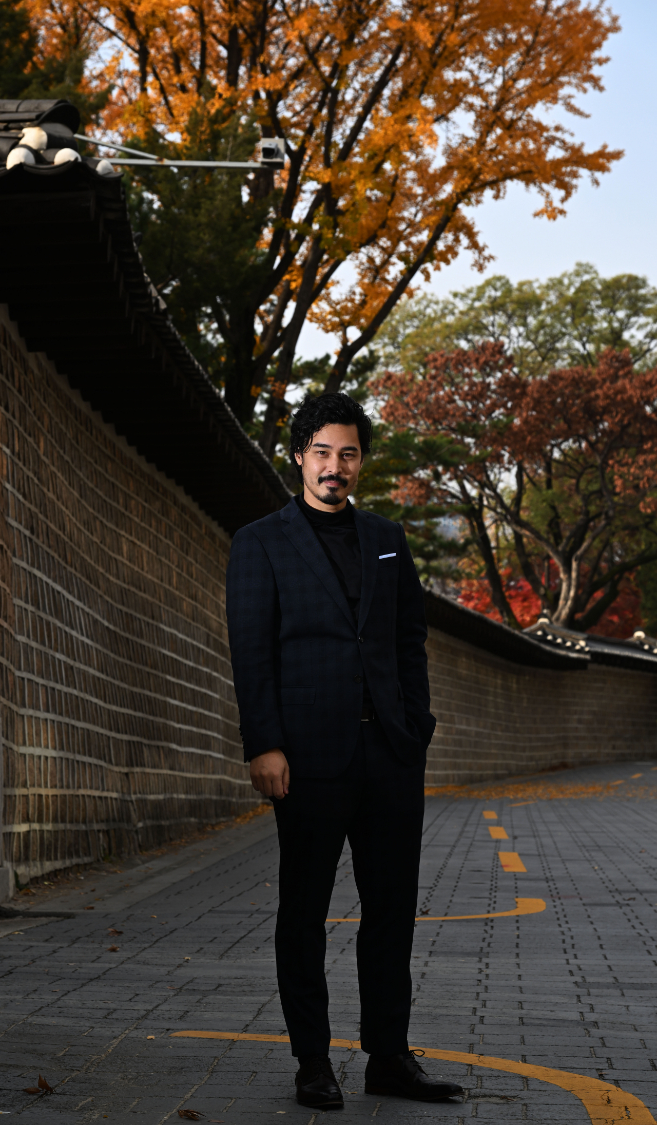 German pianist Christopher Park poses for photos during an interview with The Korea Herald on Tuesday. (Park Hae-mook/The Korea Herald)