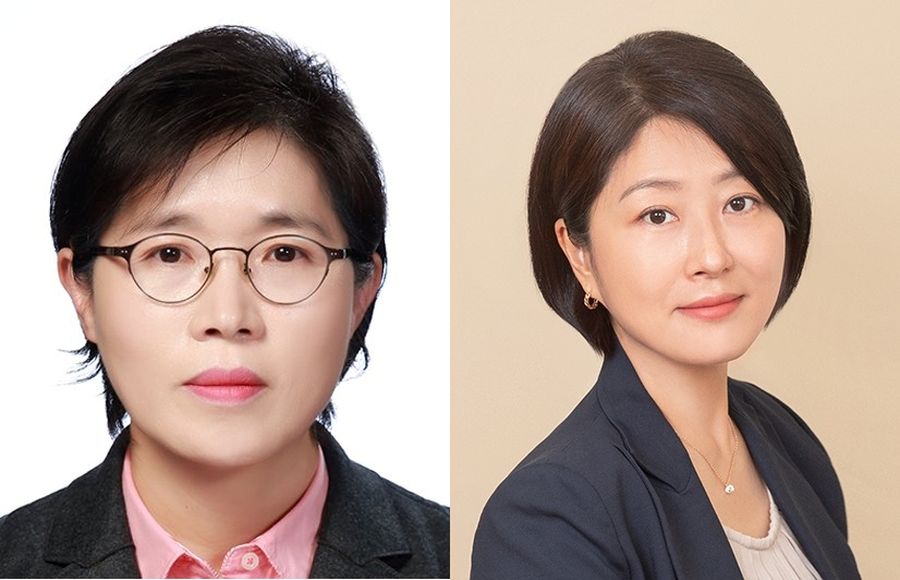 LG Household & Health CEO Lee Jung-ae (left) and CJ Oliveyoung CEO Lee Sun-jung (LG H&H and CJ)