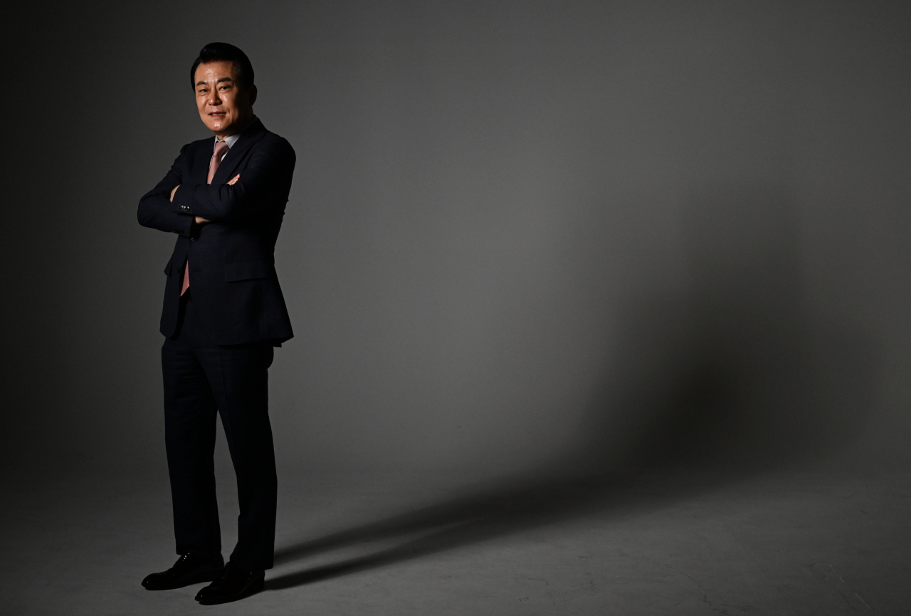 K&K Global Trading Co. President Ko Sang-goo poses for a photo during an interview with The Korea Herald. (Park Hae-mook/The Korea Herald)