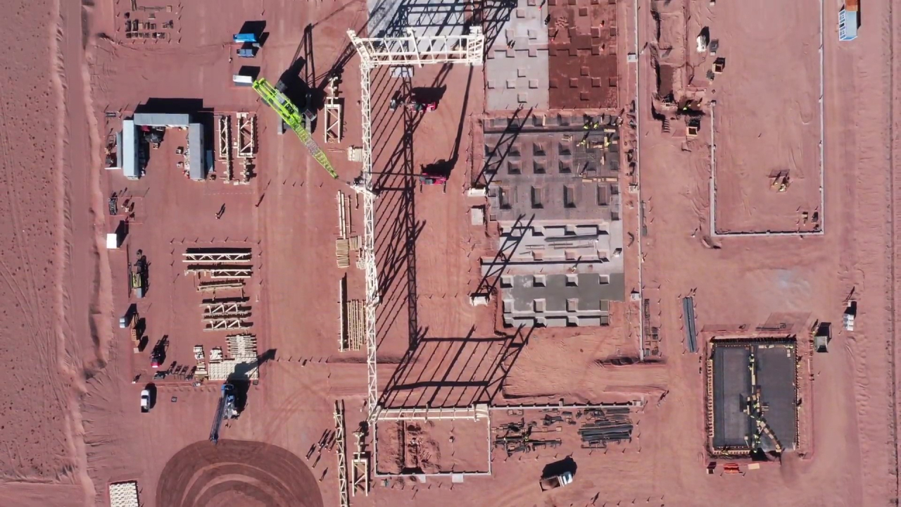 Posco’s lithium production facilities under construction in Salta, Argentina, on Dec. 12 (Posco)