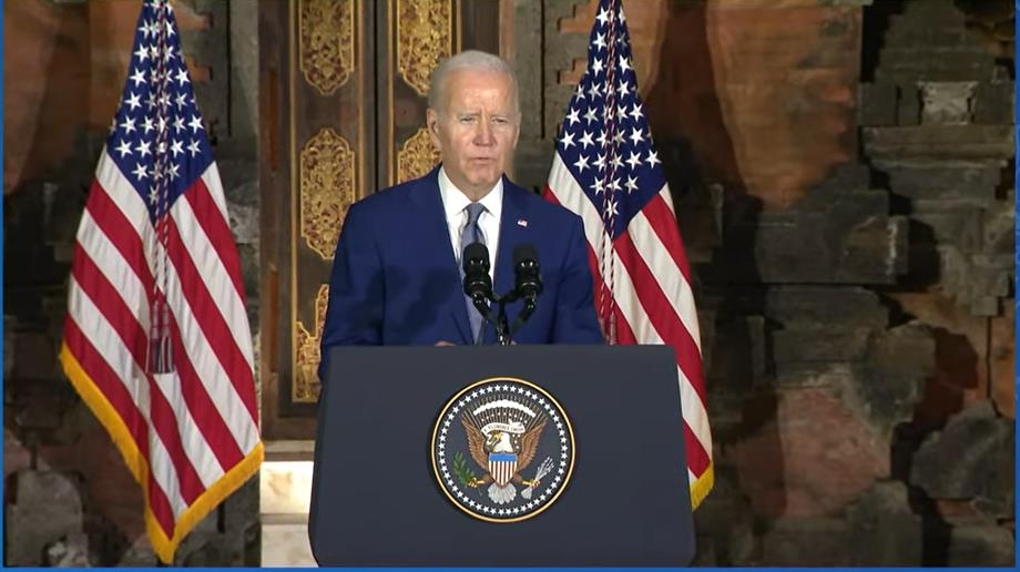 US President Joe Biden is seen answering a question during a press conference held in Bali, Indonesia in this file photo taken on Nov. 14, 2022. (White House)