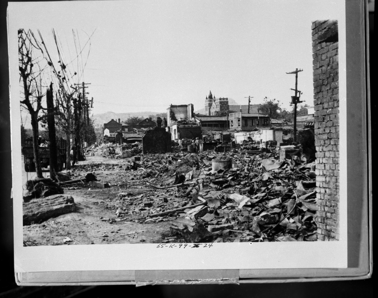This undated photo of Seoul shows the city ravaged by the 1950-53 Korean War (National Archives of Korea)