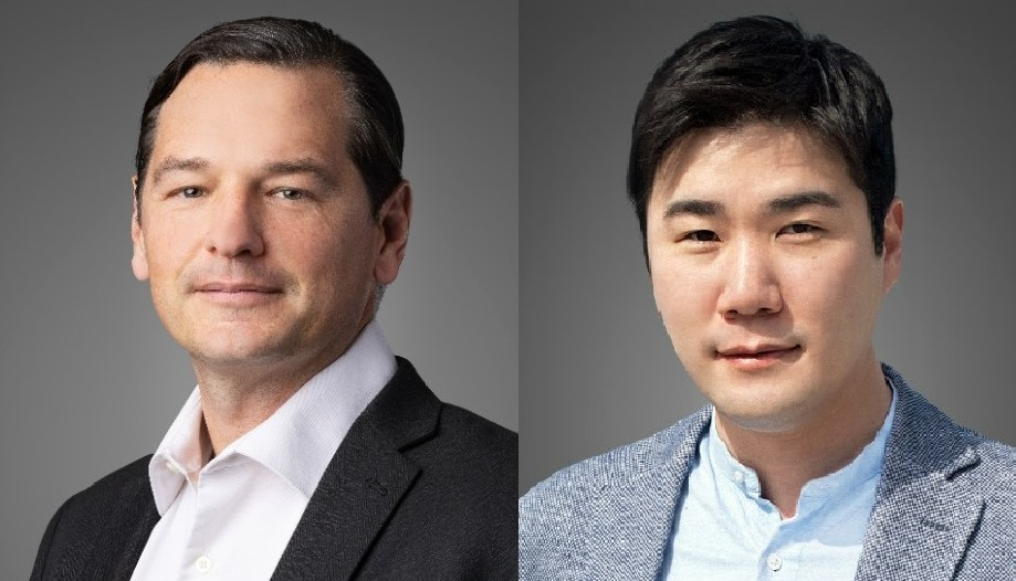 SK Bioscience has hired Richard Kensinger (left) and Kenneth Lee to accelerate global growth. (SK Bioscience)
