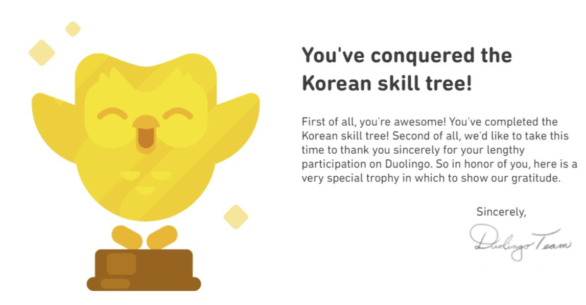 Duolingo's 'golden owl' (Ana Perez/The Korea Herald)