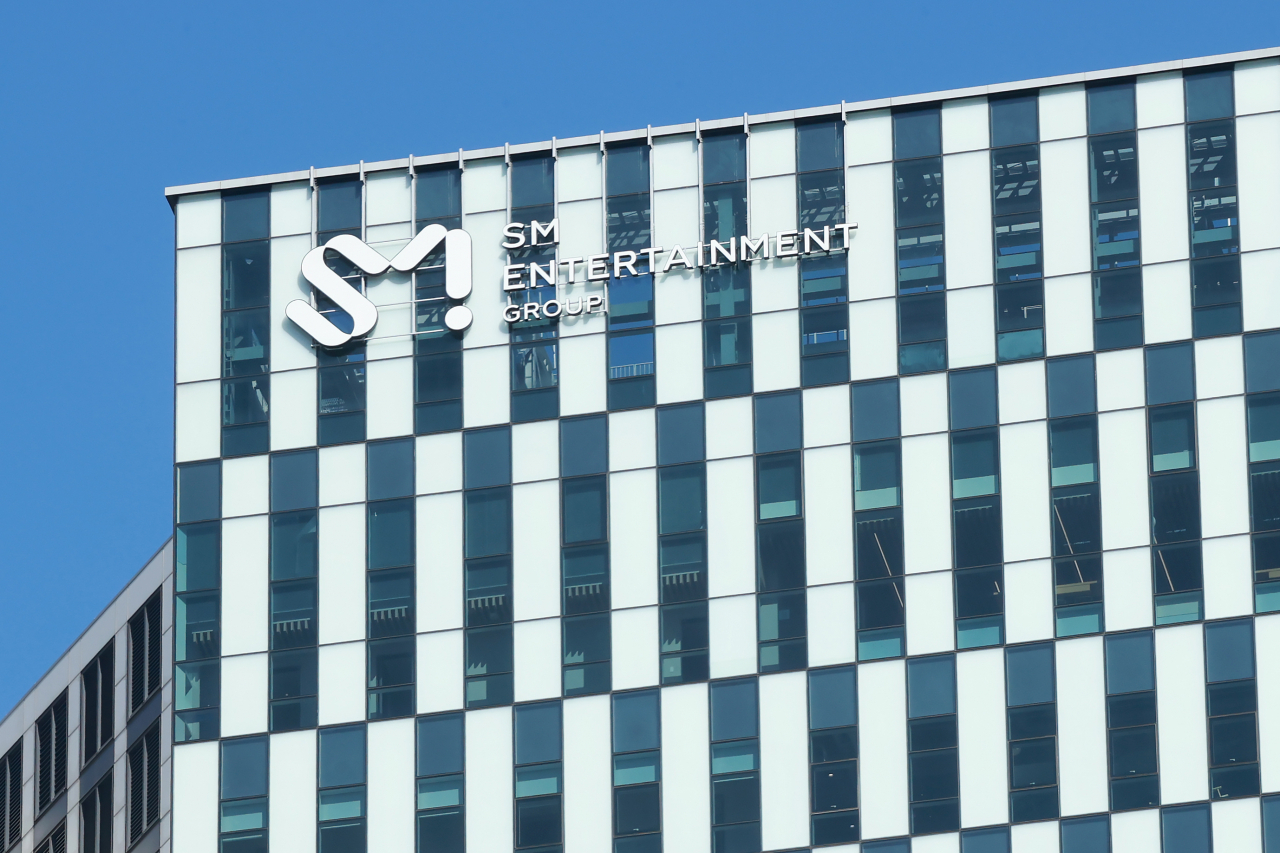 This file photo shows an exterior view of SM Entertainment's headquarters in Seoul. (Yonhap)