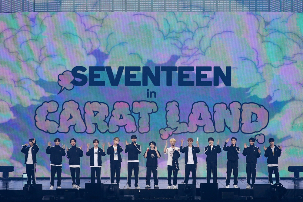 K-pop band Seventeen holds the last day of its fan-meeting