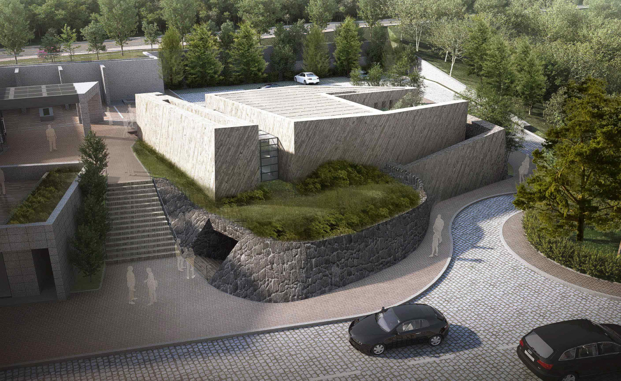 An architectural rendering of the tentatively named Park Seo-bo Museum (Fernando Menis)