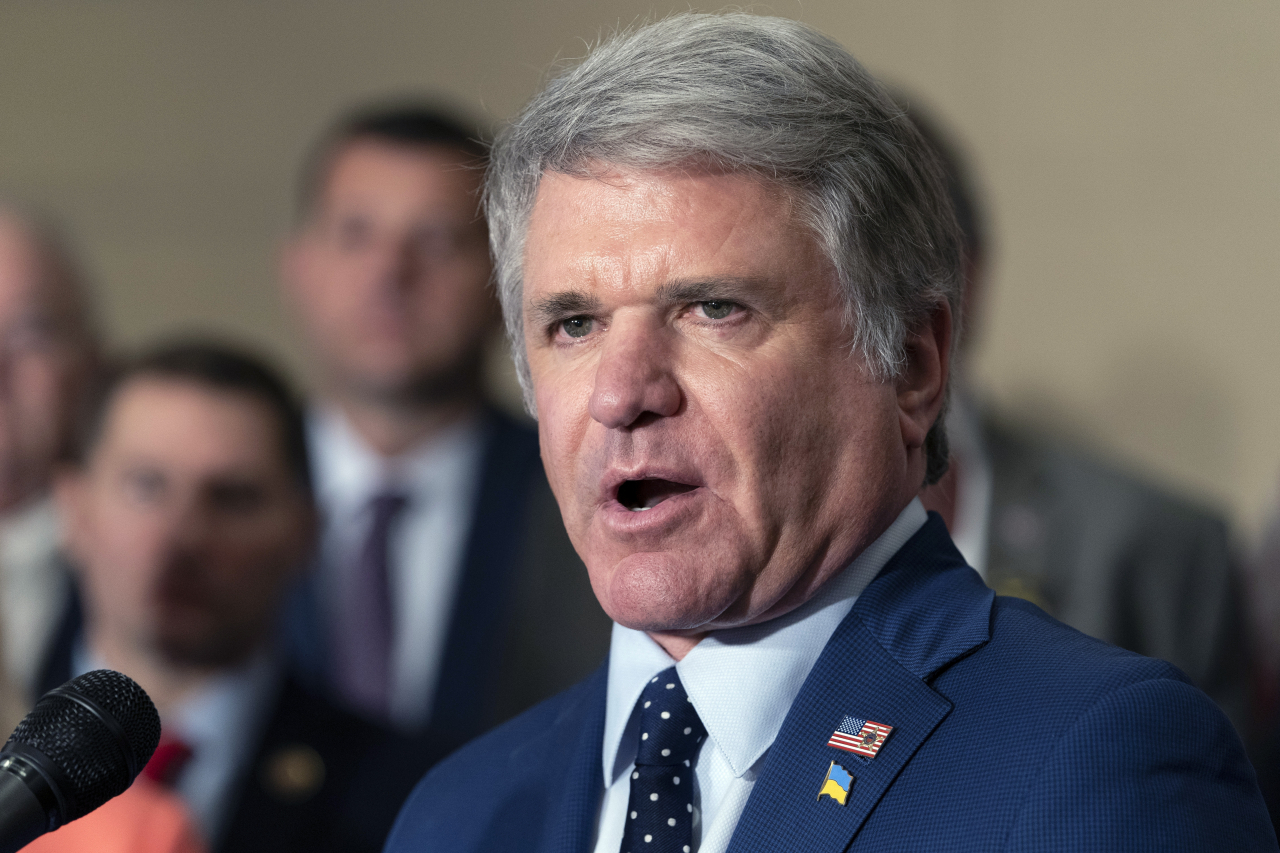 FILE - Rep. Michael McCaul, R-Texas, speaks during a Republican news conference ahead of the State of the Union, March 1, 2022, on Capitol Hill in Washington. (AP)