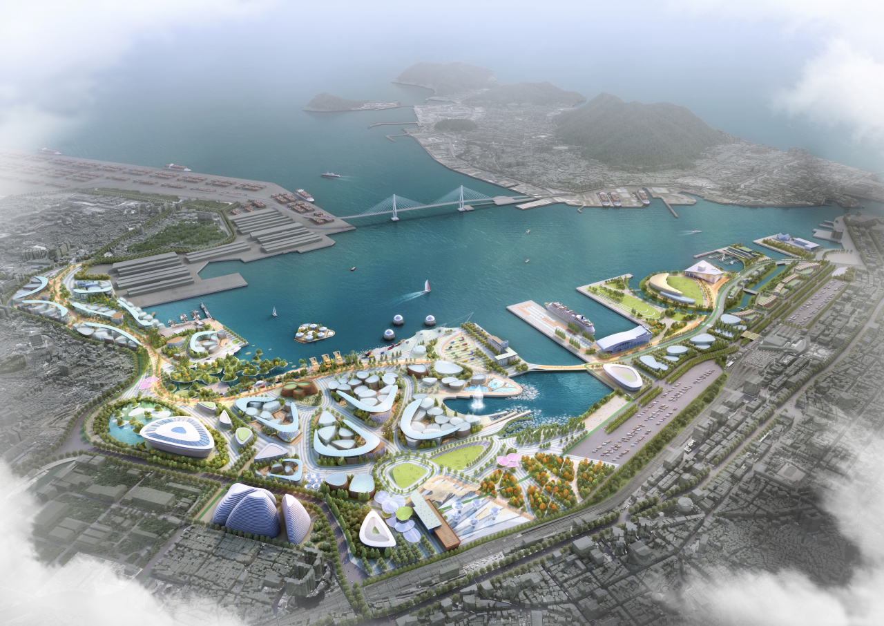 Proposed development plans for the 2030 Expo venue at Busan's North Port area (Busan Metropolitan City)