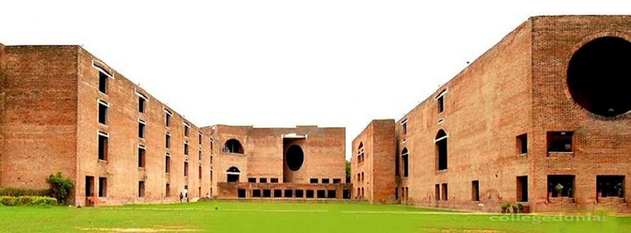 The Indian Institute of Management designed by Louis Kahn in Ahmedabad, India, which inspired the artist (courtesy of Barakat Contemporary)
