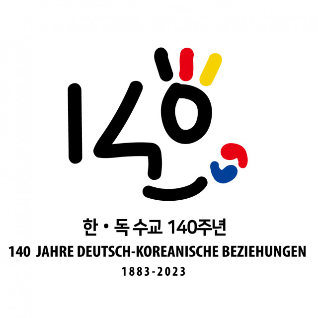 Logo for the 140th anniversary of Germany-Korea relations (German Embassy in Seoul)