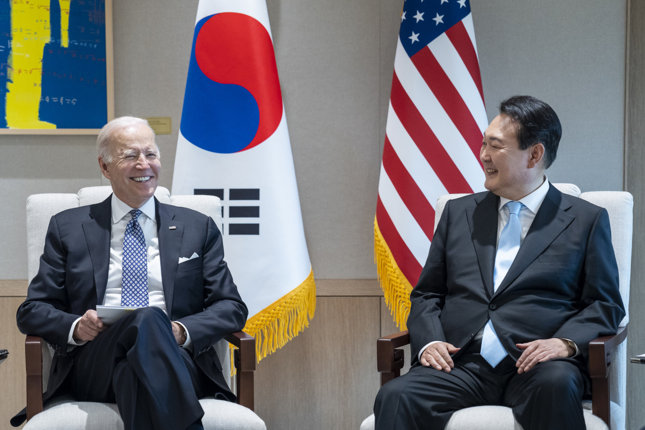President Joe Biden participates in a restricted bilateral meeting with South Korean President Yoon Suk Yeol, Saturday, May 21, 2022, at the People’s House in Seoul, South Korea. (File Photo - White House)