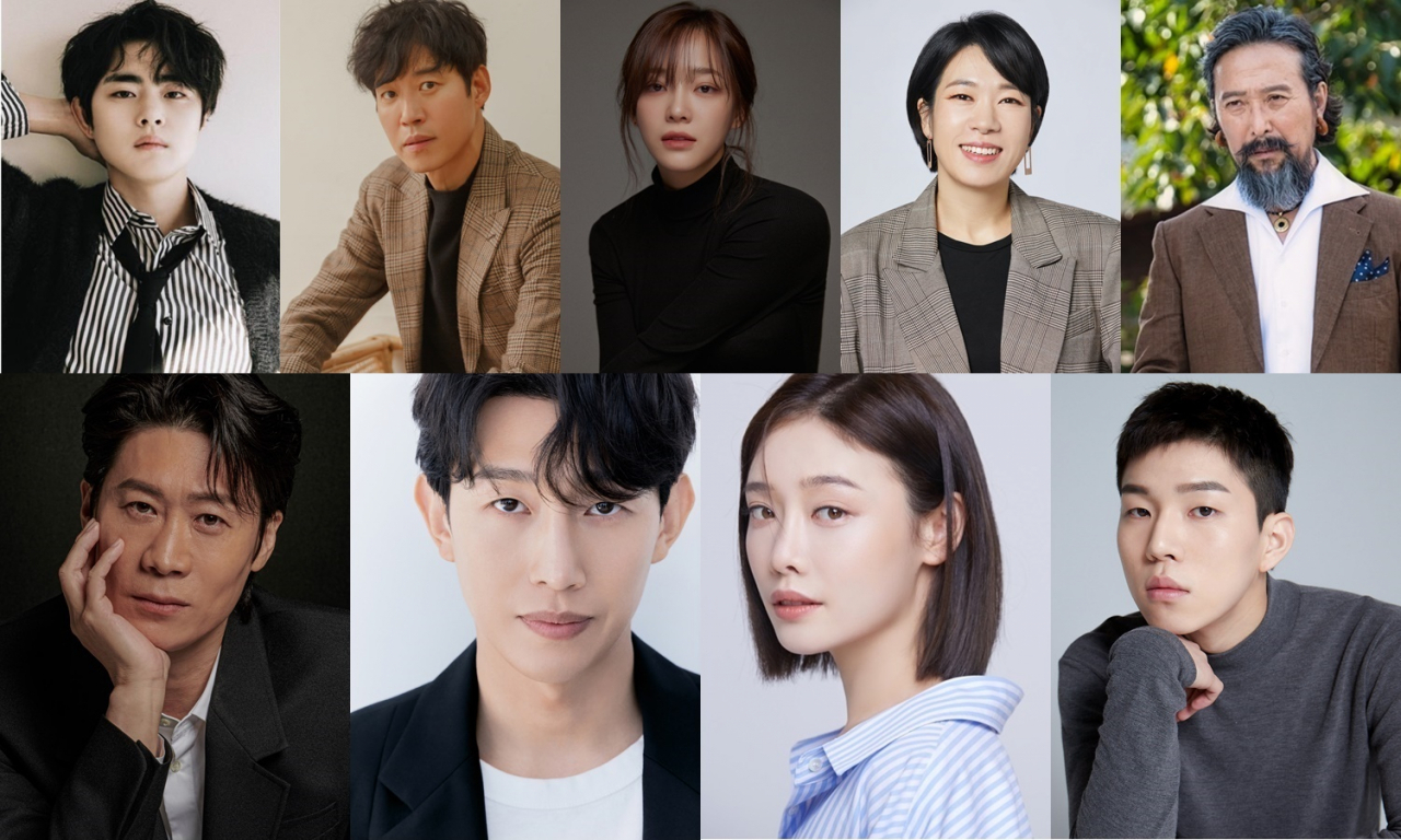 Clockwise from top-left: Jo Byeong-gyu, Yoo Joon-sang, Kim Se-jeong, Yeom Hye-ran, Ahn Suk-hwan, Yoo In-soo, Kim Hieora, Kang Ki-young and Jin Sun-kyu