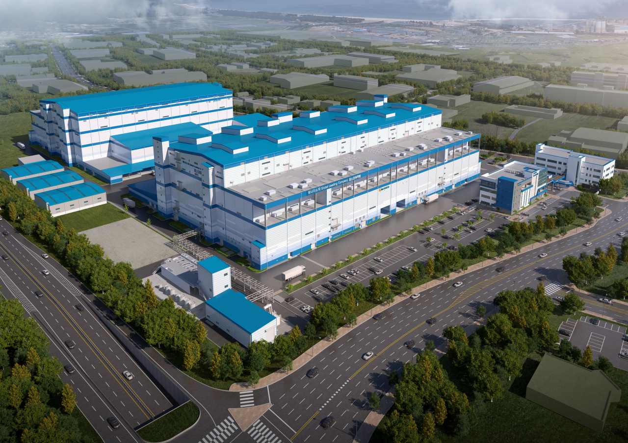 Posco Future M's aerial view of cathode materials plant in Pohang, North Gyeongsang Province (Posco Future M)