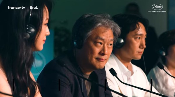 Director Park Chan-wook of “Decision to Leave” during the 75th Cannes Film Festival last year. (Cannes Film Festival)