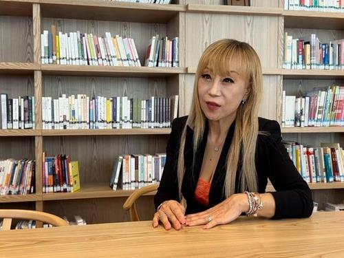 South Korean soprano Sumi Jo speaks during an interview with Yonhap News Agency in Brussels, Belgium, on Saturday (KCC)