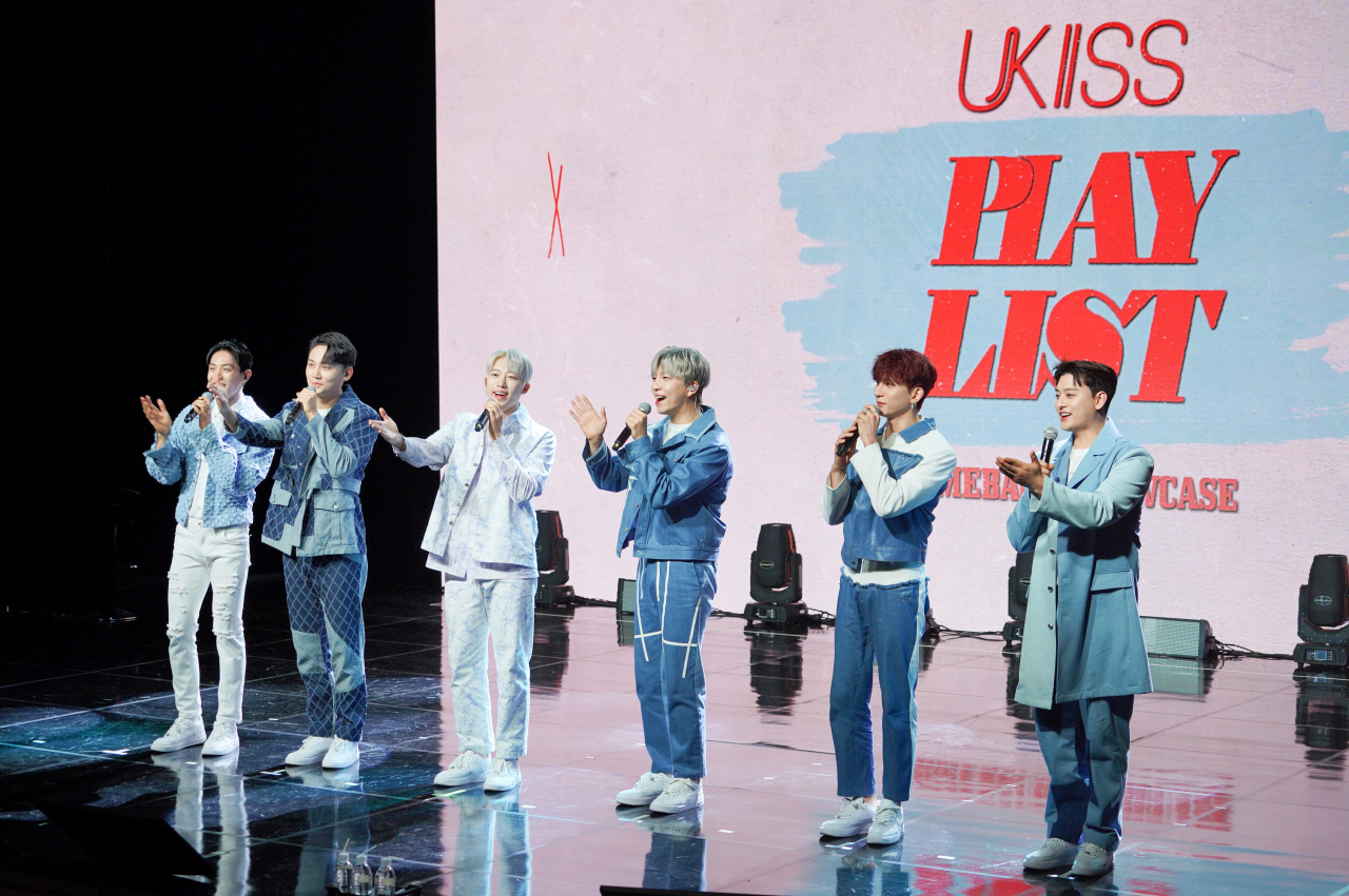 Ukiss holds a press conference for its 15th anniversary album, 