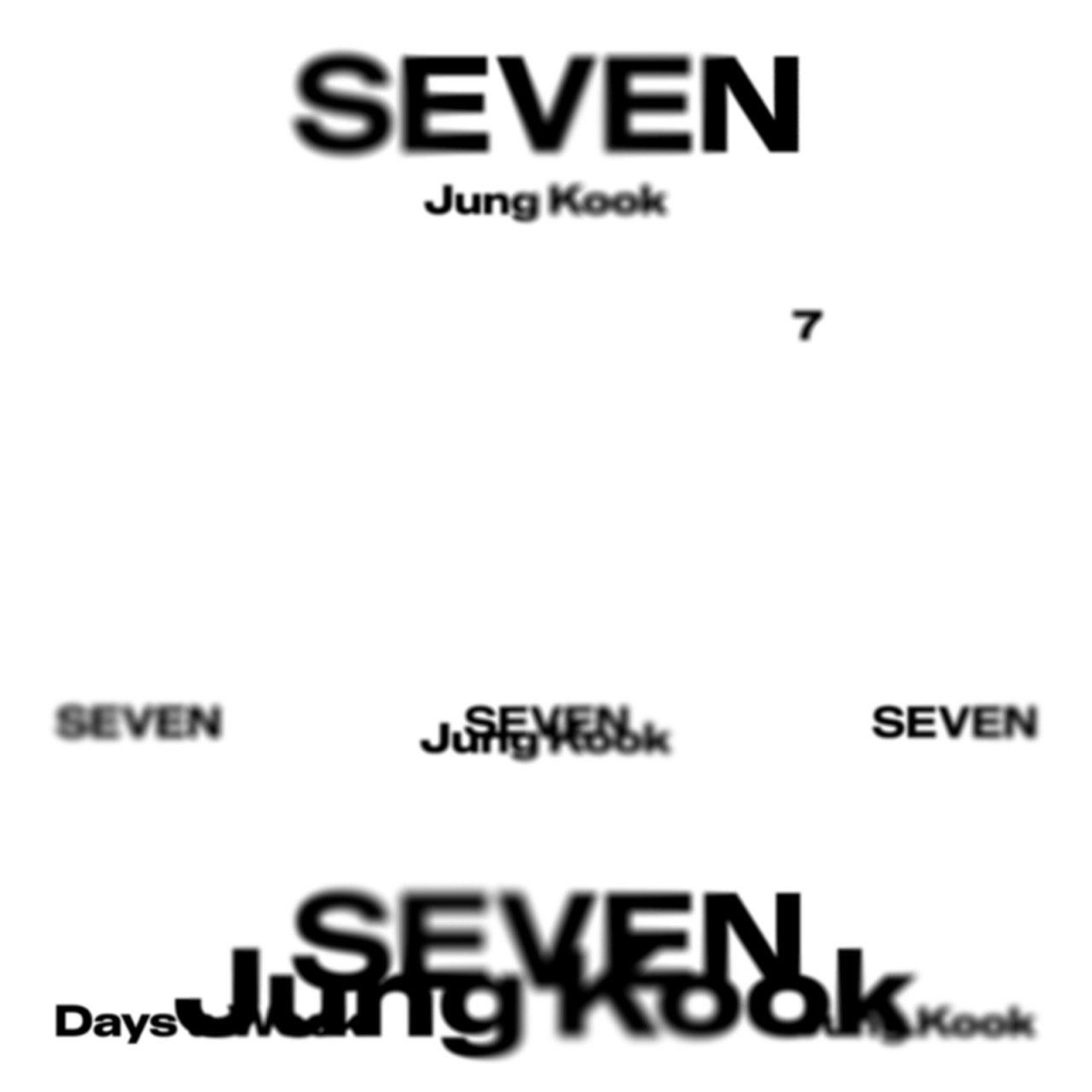 The cover of Jungkook's digital single 'Seven' to drop on July 14 (Big Hit Music)